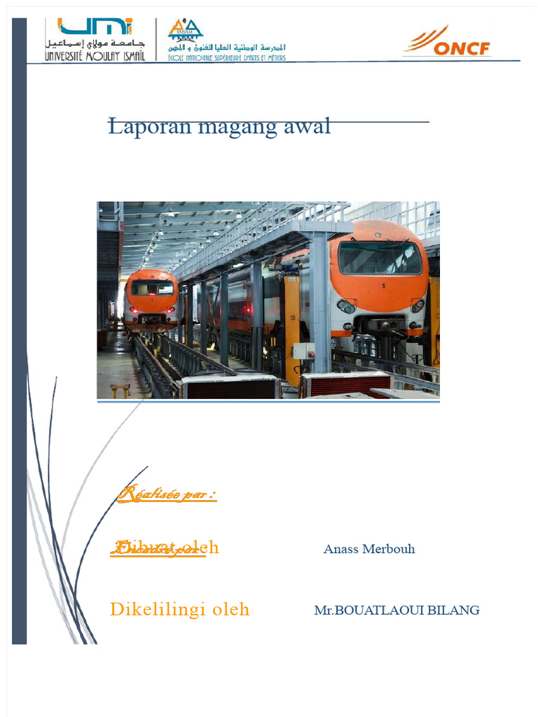 Laporan Magang di ONCF Meknès | PDF