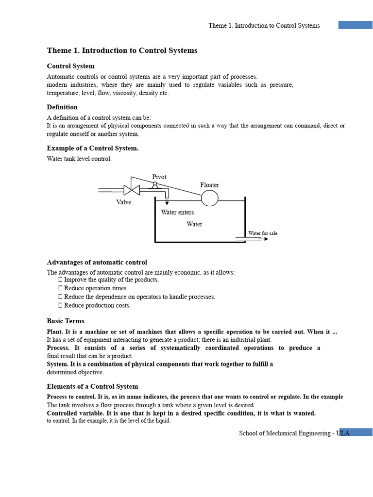 Introduction to Control Systems Basics | PDF | Nonlinear System | Linearity