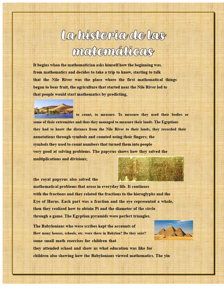 The History of Mathematics | PDF | Mathematics | Numbers