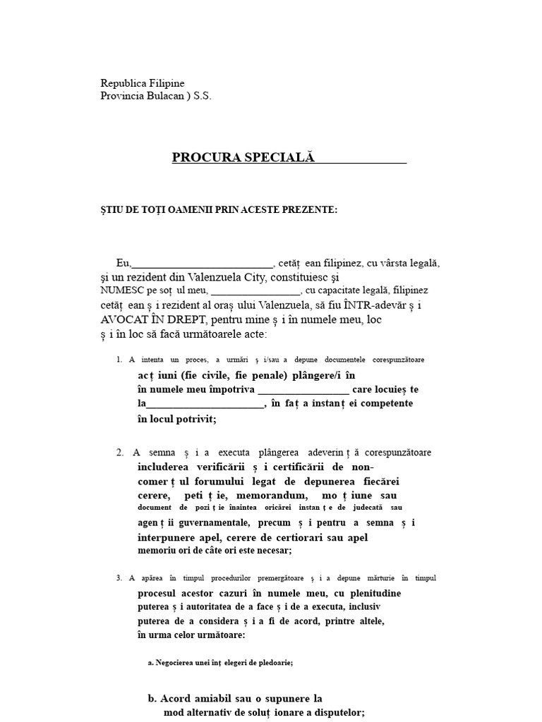 Procura Specială | PDF