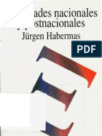 HABERMAS Jurgen - Identidades Nacionales y Postnacionales