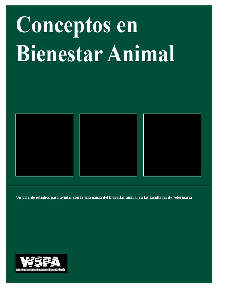 Plan de Bienestar Animal en Veterinaria | PDF | Bienestar de los ...