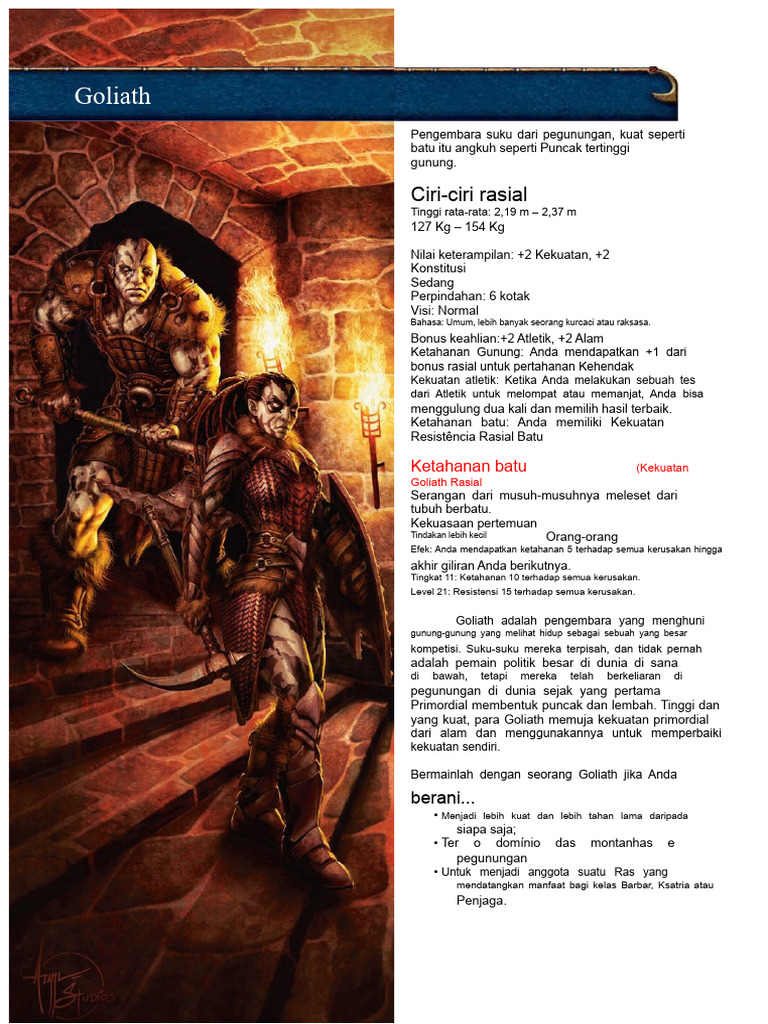 DND 4.0 - Goliath - Translated Into Portuguese | PDF