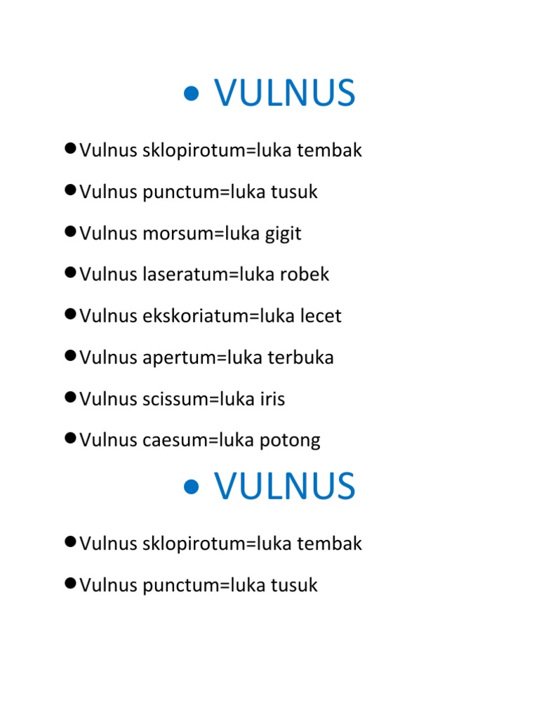 Kode Icd 10 Vulnus Laceratum Kepala Icd