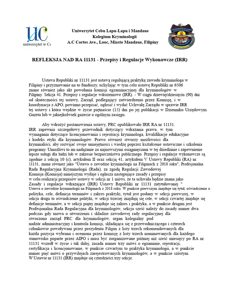Ra 11131 Irr | PDF