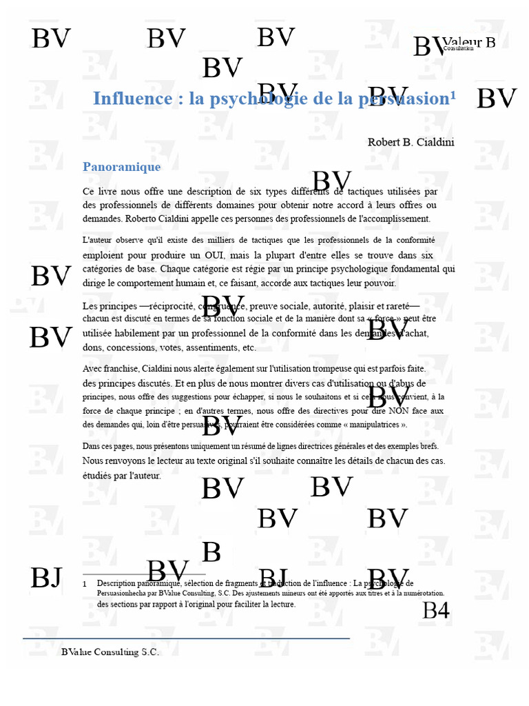 Psychologie de la persuasion et influence | PDF | Dettes | Jouets