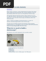 DIY Electroscope: Electrostatics Experiment | PDF | Electricity ...