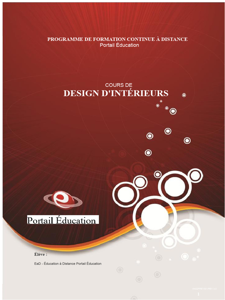 Formation en Design d'Intérieurs à Distance | PDF | Conception | Art ...