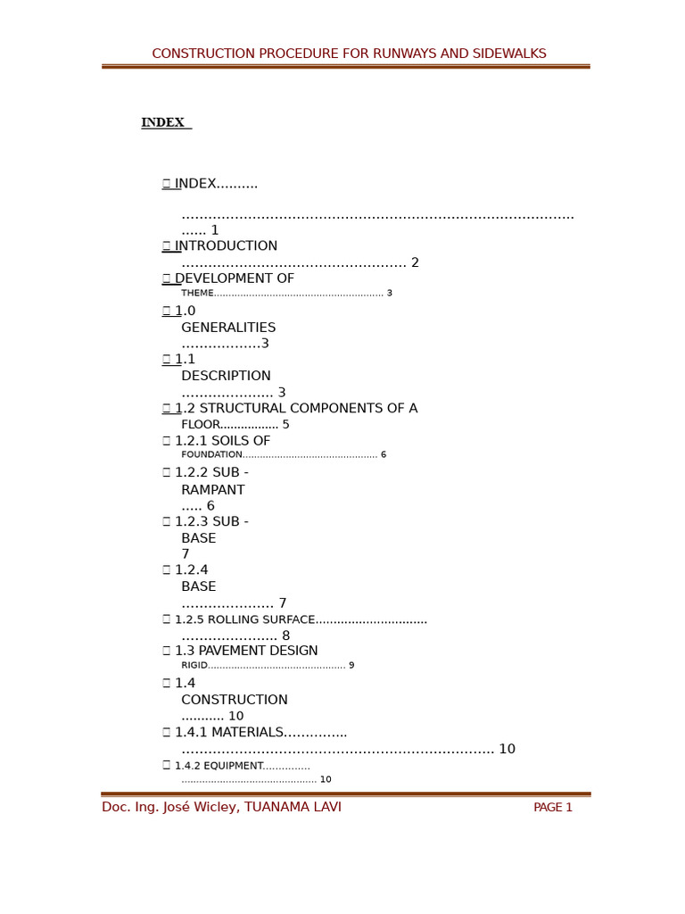 Runway and Sidewalk Construction Guide | PDF | Road Surface | Civil ...