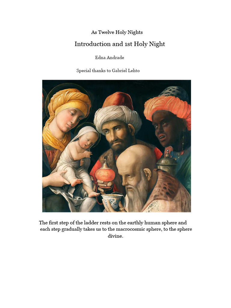 The Spiritual Significance of Twelve Holy Nights | PDF | Rudolf Steiner ...