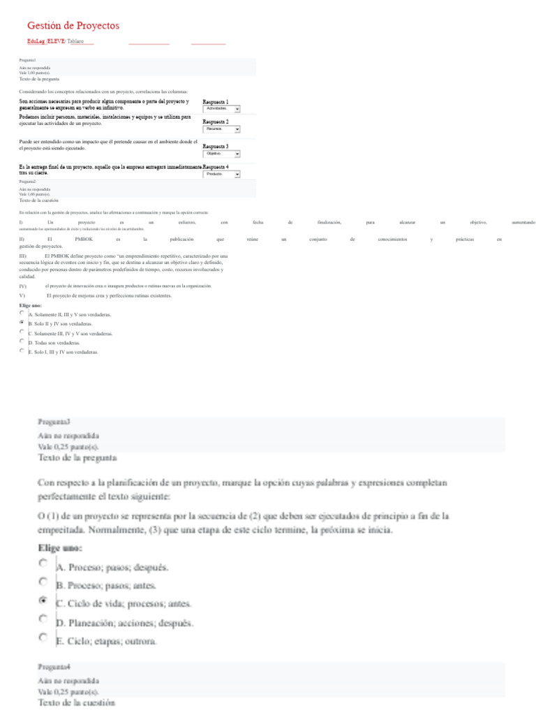 Conceptos Clave en Gestión de Proyectos | PDF | Planificación | Gestión ...