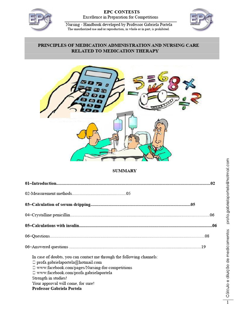Calculation and Dilution of Medications | PDF | Intravenous Therapy ...