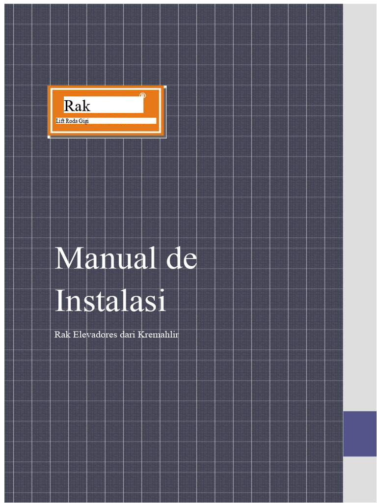 Panduan Instalasi Rak Elevadores | PDF
