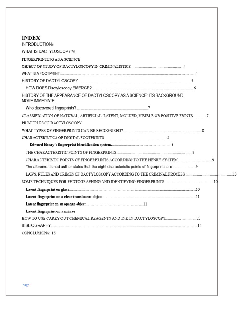 Fingerprinting Criminology Report | PDF | Fingerprint | Forensic Science