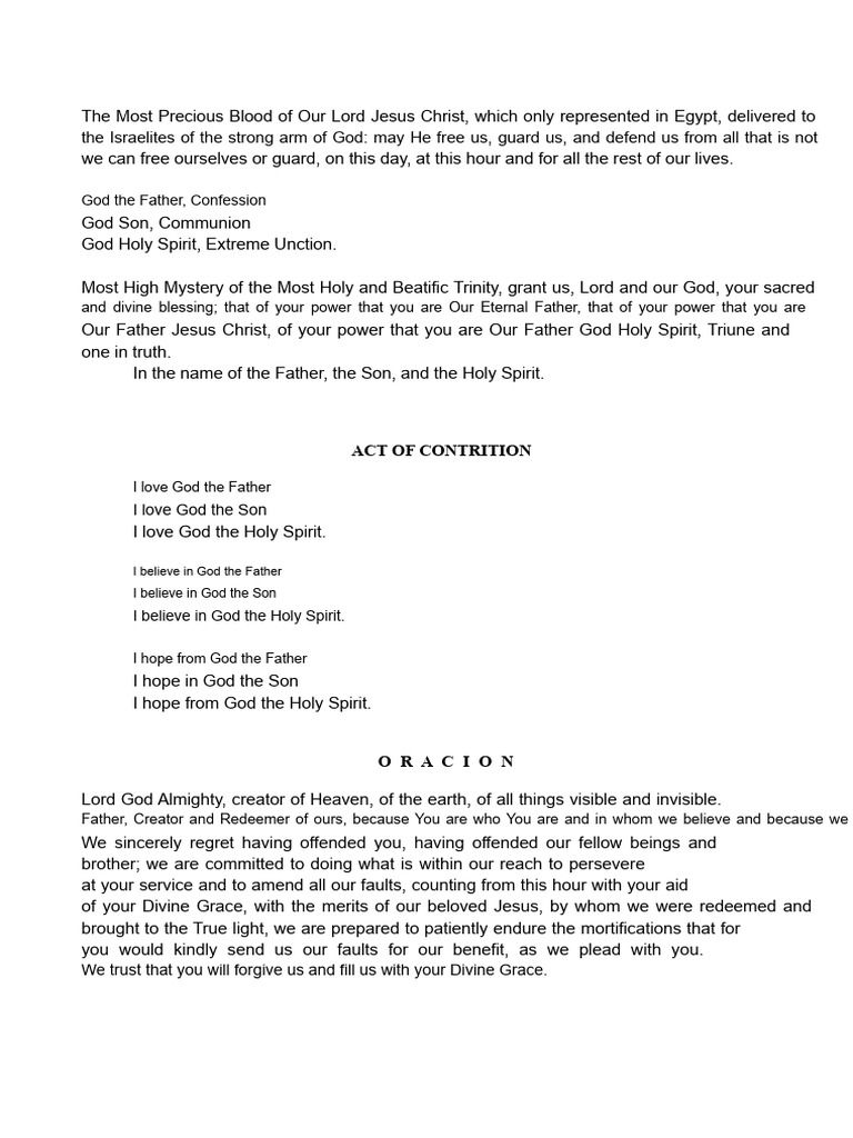 Divine Prayers and Precepts for Faith | PDF | God The Father | Trinity