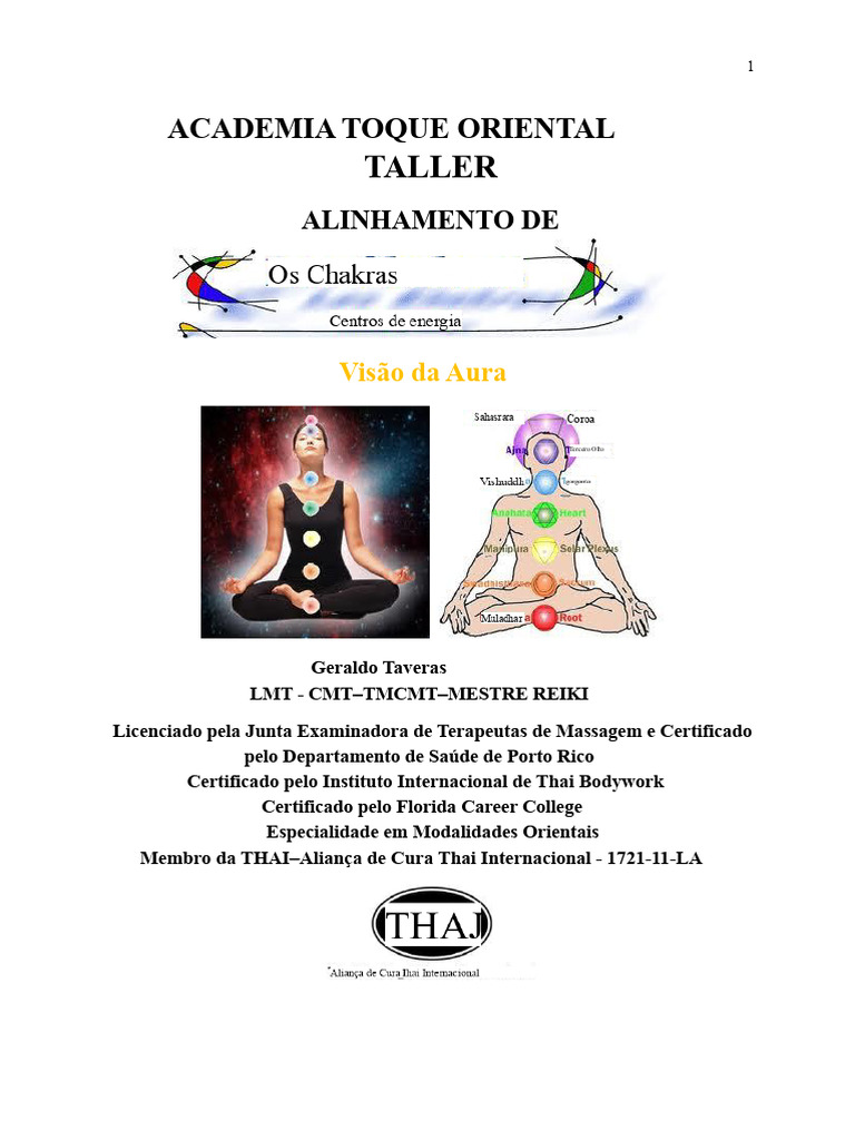 Oficina de Alinhamento de Chakras | PDF | Chacra | Kundalini