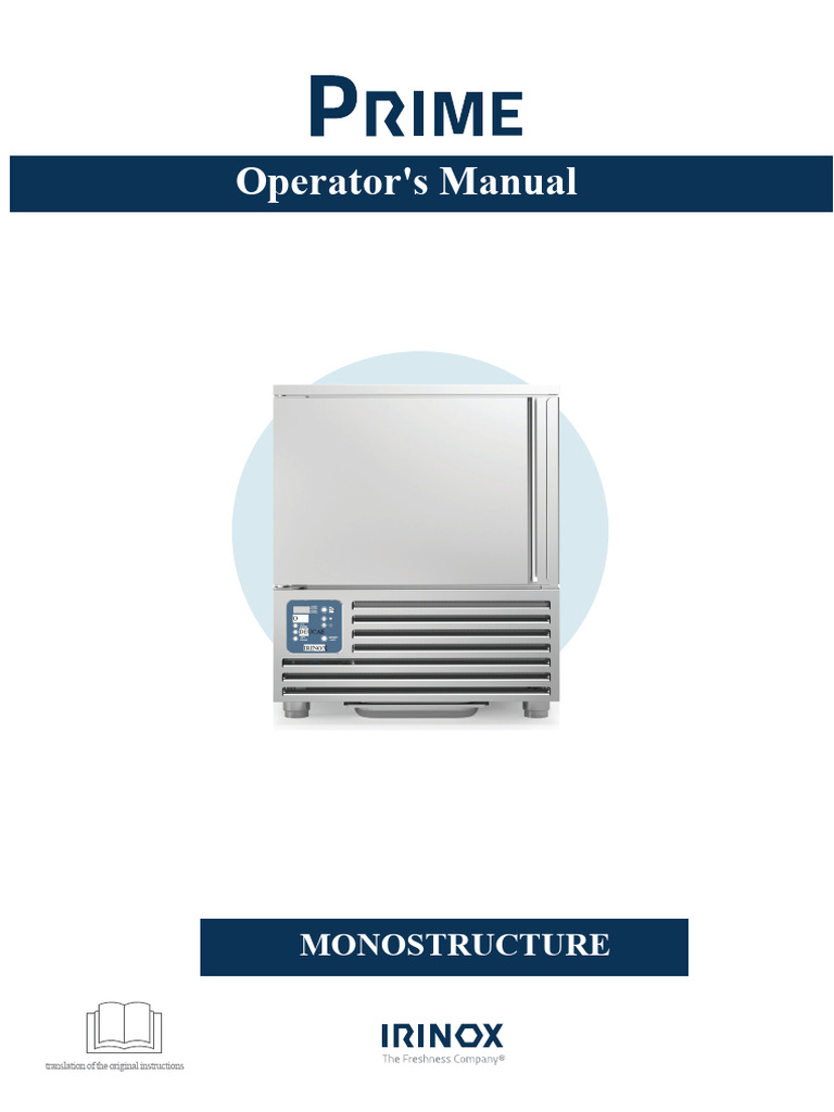 Irinox Blast Freezer Operator Manual | PDF | Hypothermia | Refrigerator