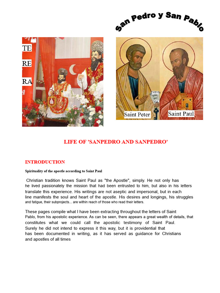 Celebrating Saints Peter and Paul Festivals | PDF | Jesus | Paul The ...