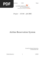 Airline Reservation System: Project CS 441 Fall 2002