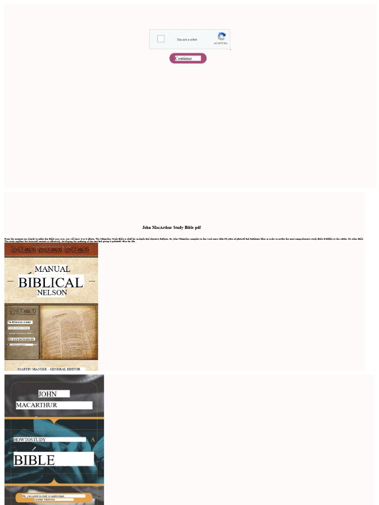 John MacArthur Study Bible Overview PDF Bible Jesus