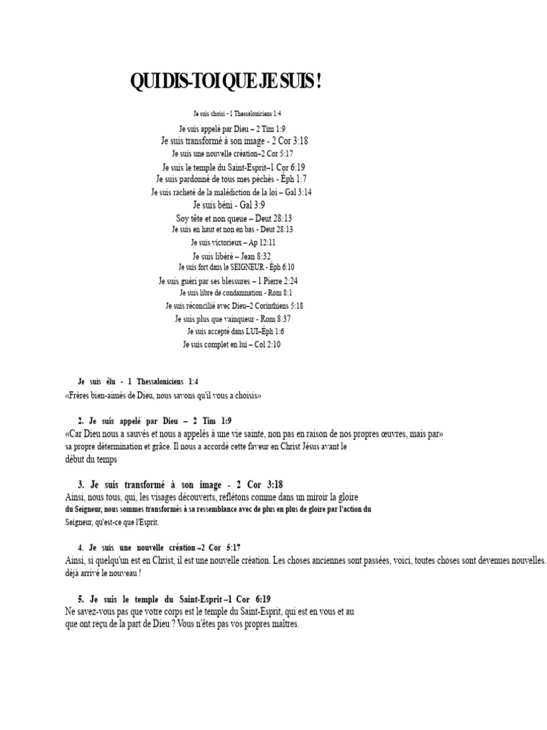 Affirmations de foi en Christ | PDF | Jésus | Théologie