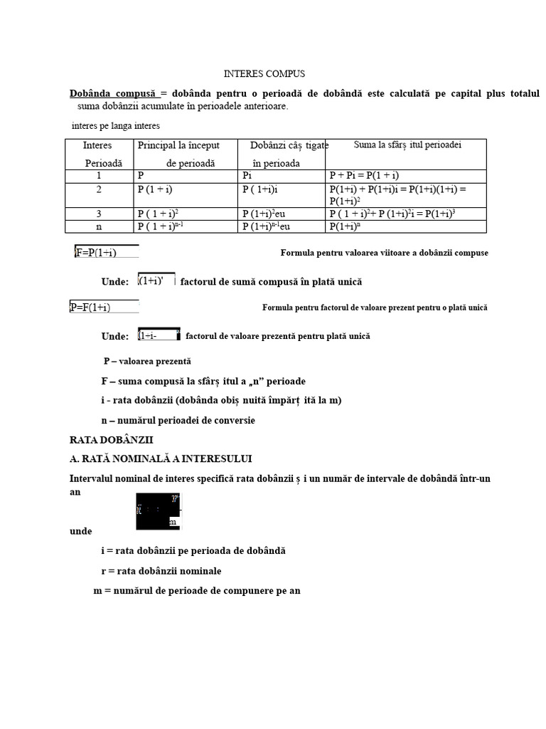 Interes Compus - Încărcare | PDF