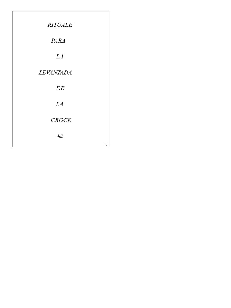 Rituale # 2 Più Completo | PDF
