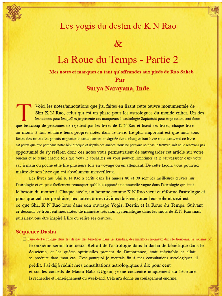 Notes sur 