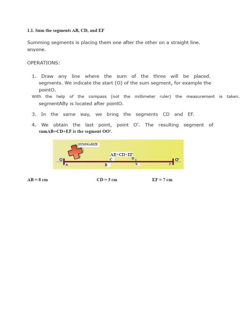1.1. Add The Segments AB, CD, and EF | PDF