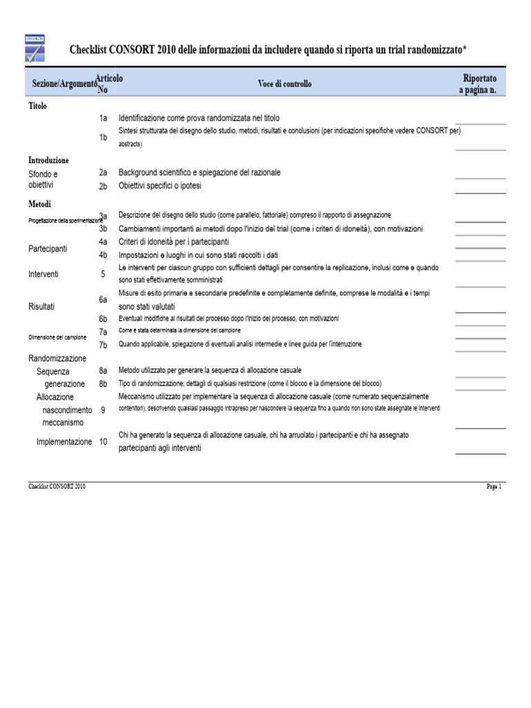 Checklist CONSORT | PDF