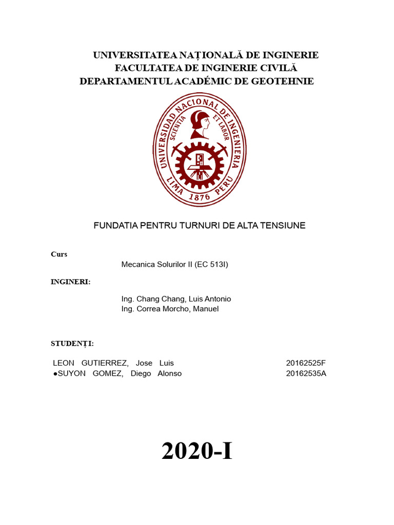 Fondatia Pentru Turnuri de Înalta Tensiune | PDF