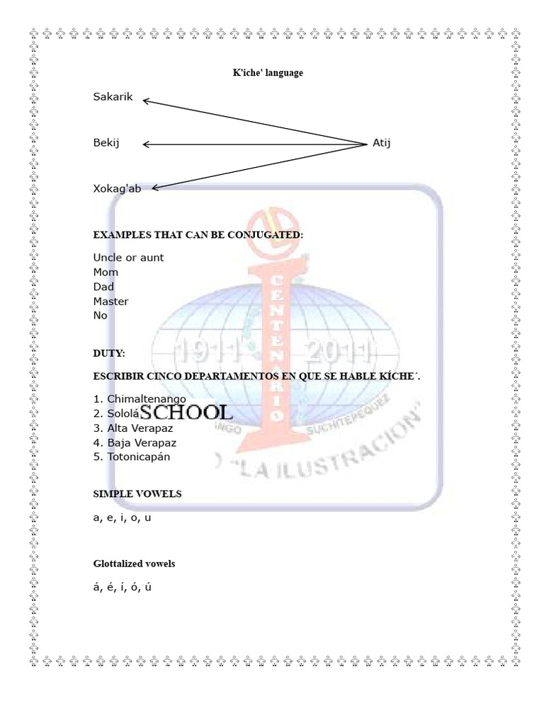 K'iche' Language | PDF | Linguistics | Language Families