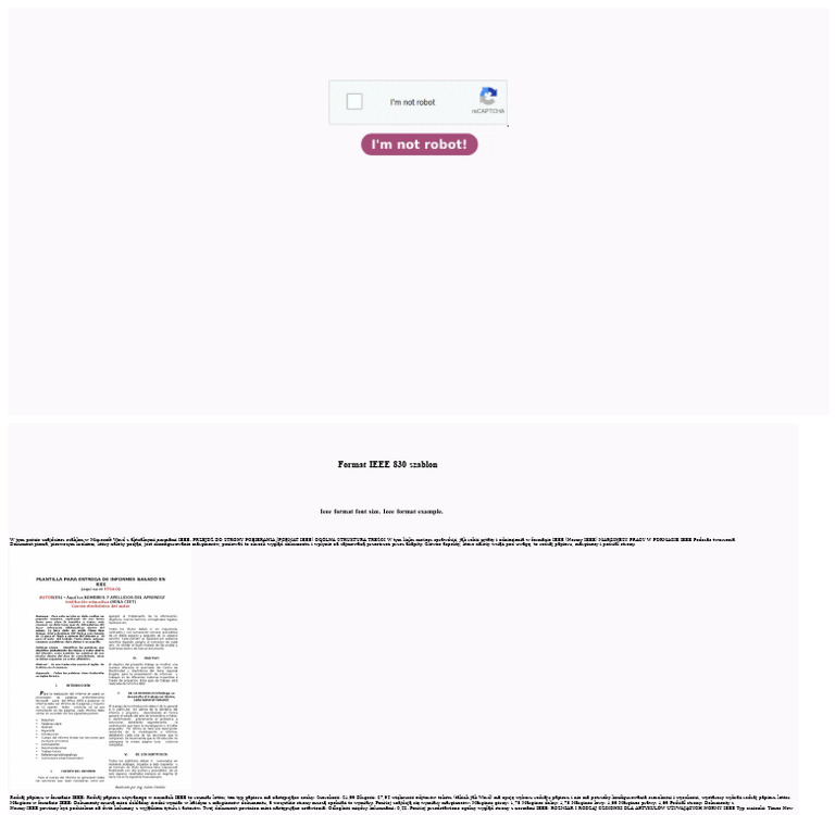 Format IEEE 830 Szablon | PDF