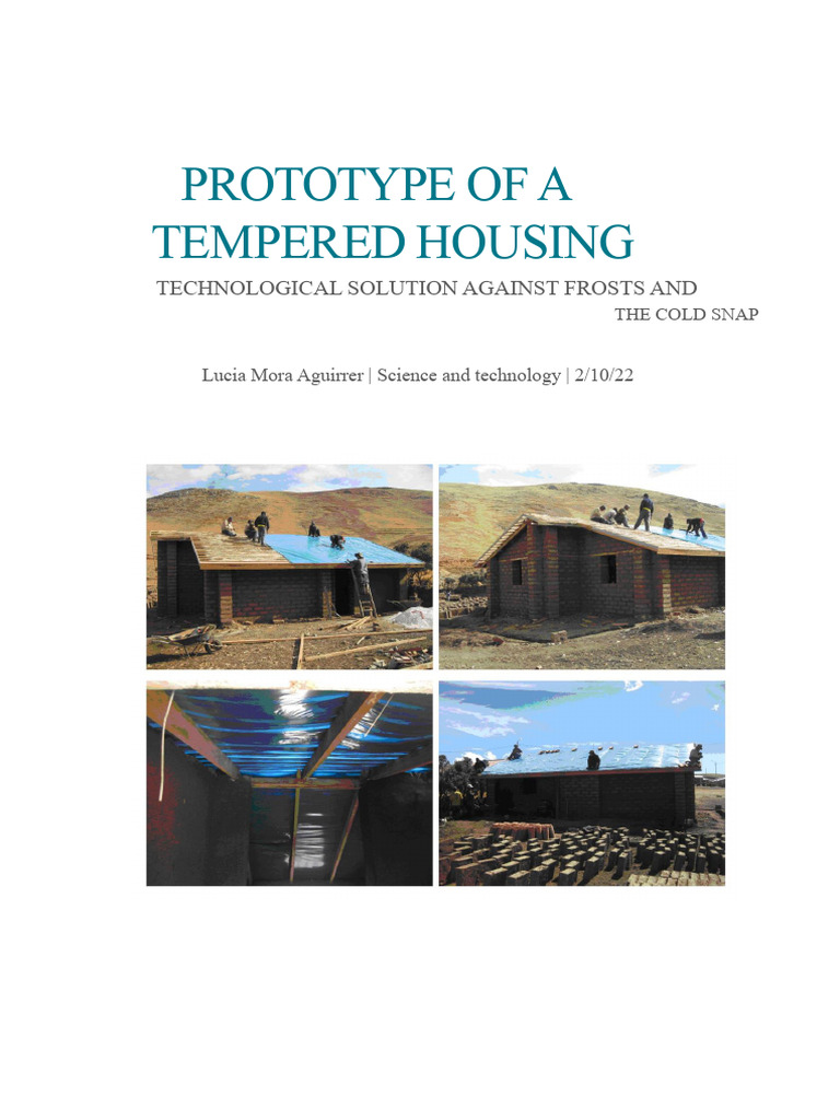 Tempered Housing Prototype for Cold Climates | PDF | Wall | Roof