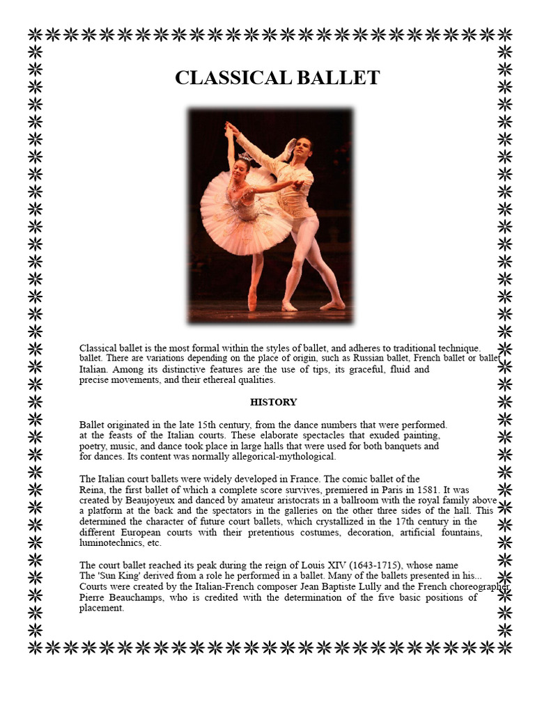 Classical Ballet | PDF | Ballet | Dances