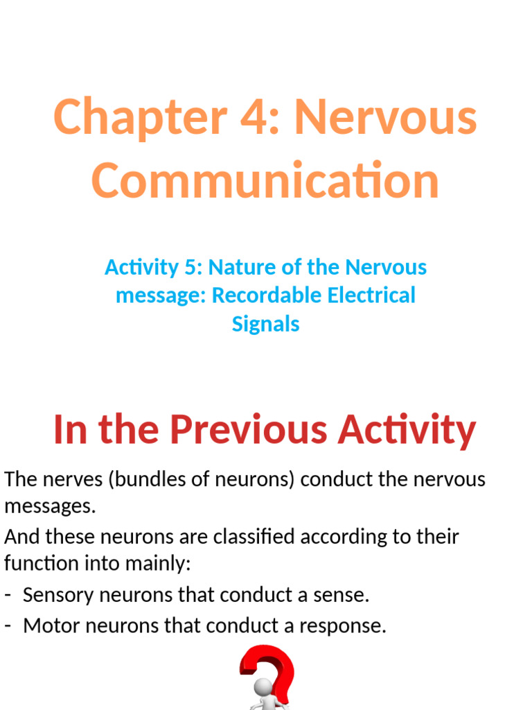 Understanding Nervous Communication Signals | PDF | Action Potential ...