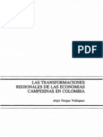 Las Transformaciones Regionales de Las Economías Campesinas. Alejo Vargas