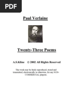 Paul Verlaine - Twenty-Three Poems