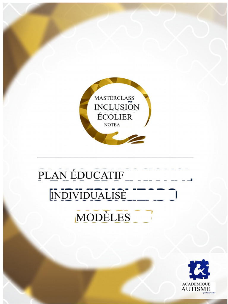 Plan Éducatif Individualisé pour Élèves | PDF | Pédagogie | Apprentissage