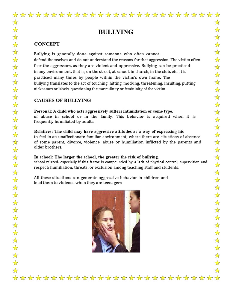 Understanding Bullying: Causes and Types | PDF | Bullying | Aggression