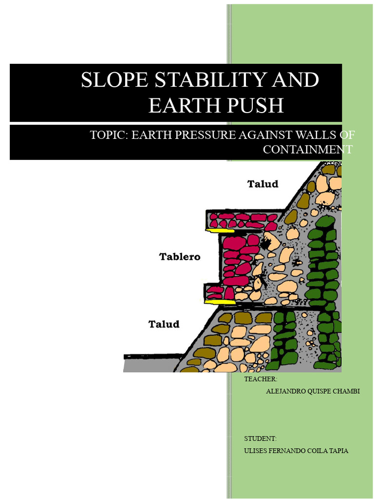 Earth Pressure on Retaining Walls | PDF | Mechanics | Applied And ...