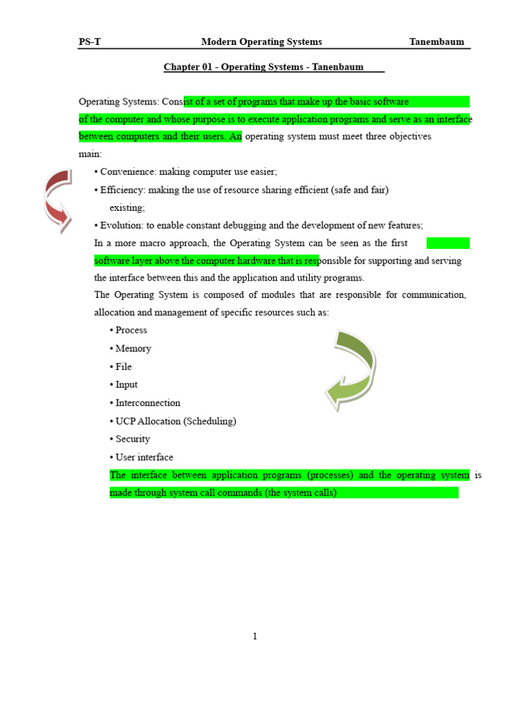 Overview of Operating Systems Functions | PDF | Operating System ...