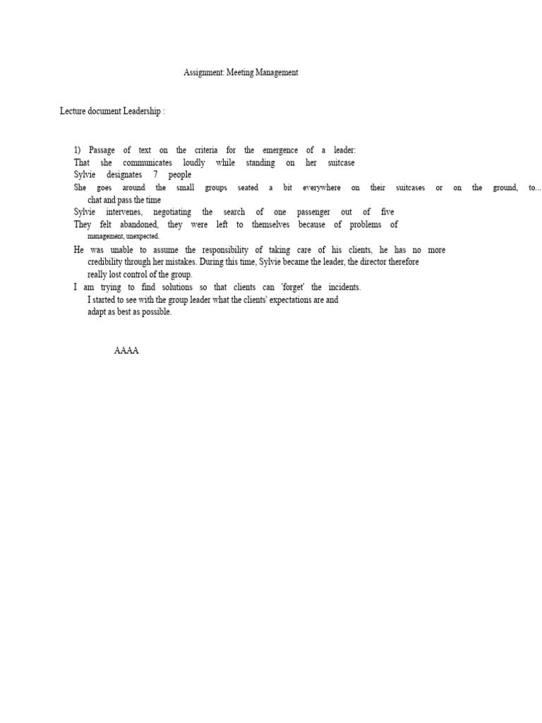Leadership Assignment | PDF