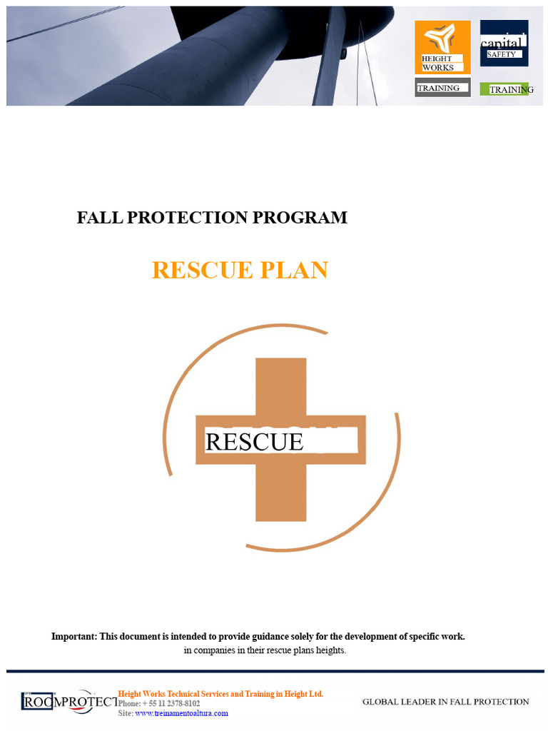 Fall Protection Rescue Plan Guide | PDF | Safety | Occupational Safety ...