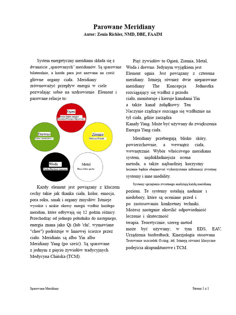 Połączone Meridiany | PDF