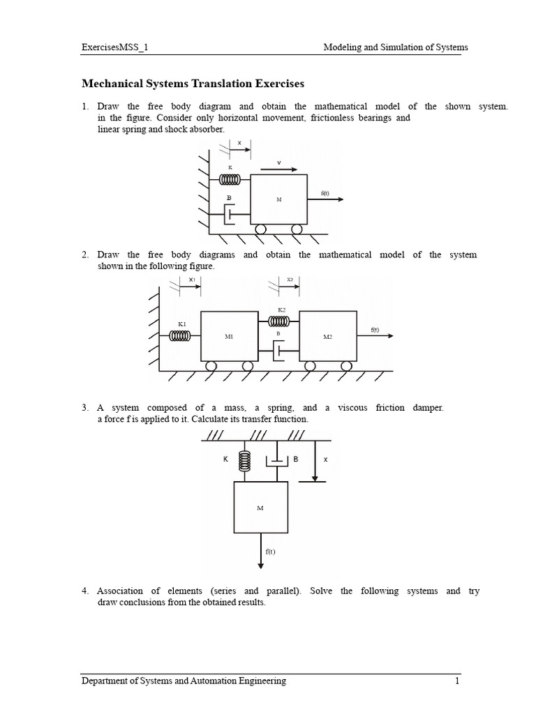 T 2 Exercises 1 | PDF | Friction | Machines