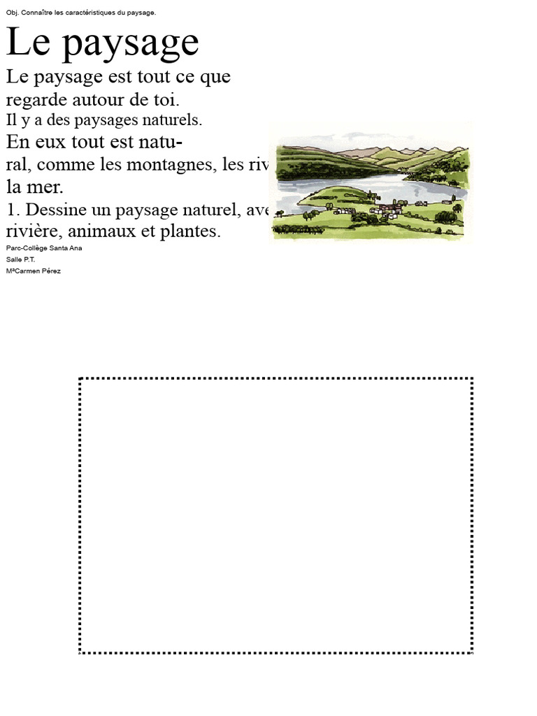 Caractéristiques des paysages naturels et artificiels | PDF