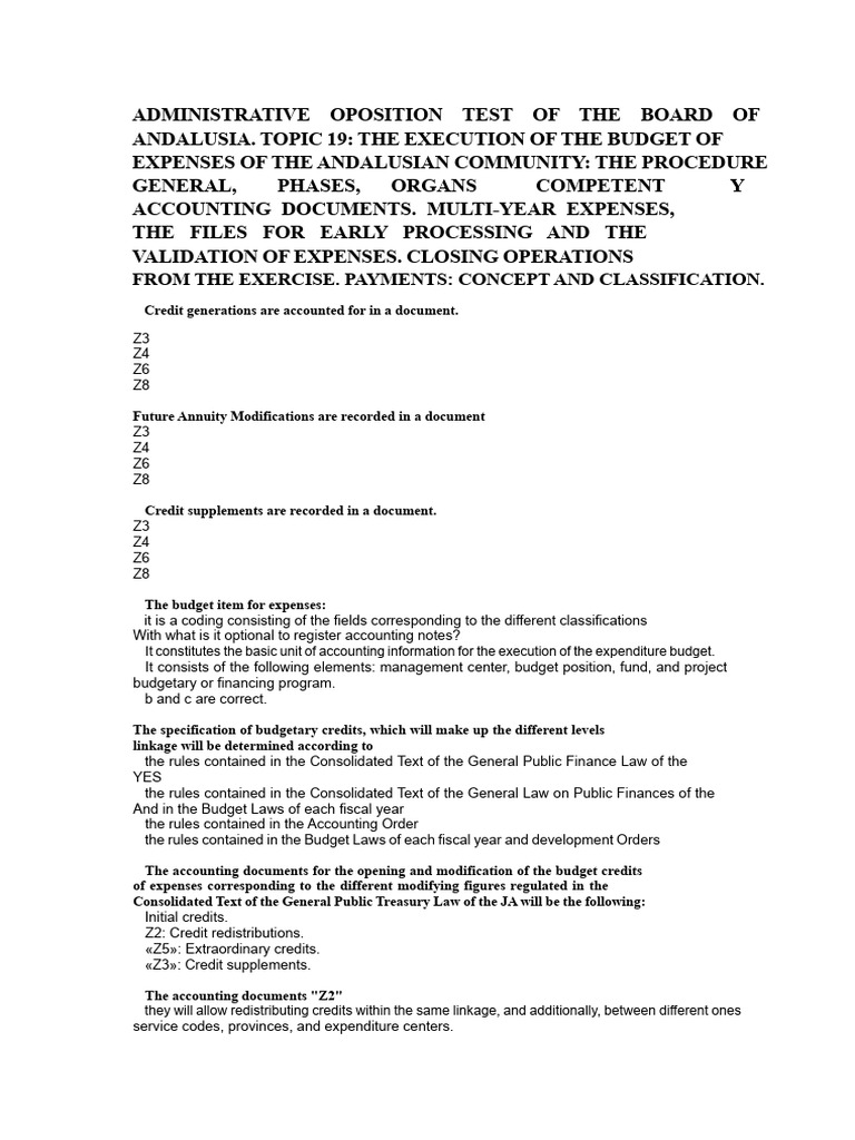 Test Topic 19 Administration | PDF | Expense | Budget