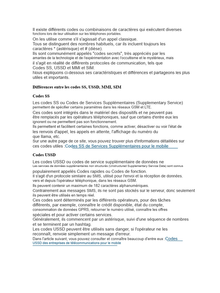 Codes secrets pour téléphones mobiles | PDF | Android (Système d ...