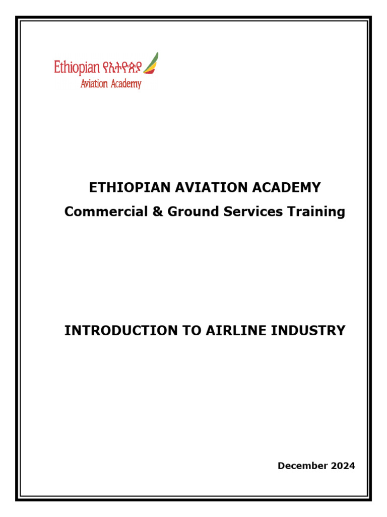 Introduction to Airline Industry Guide | PDF | Airport | Transport